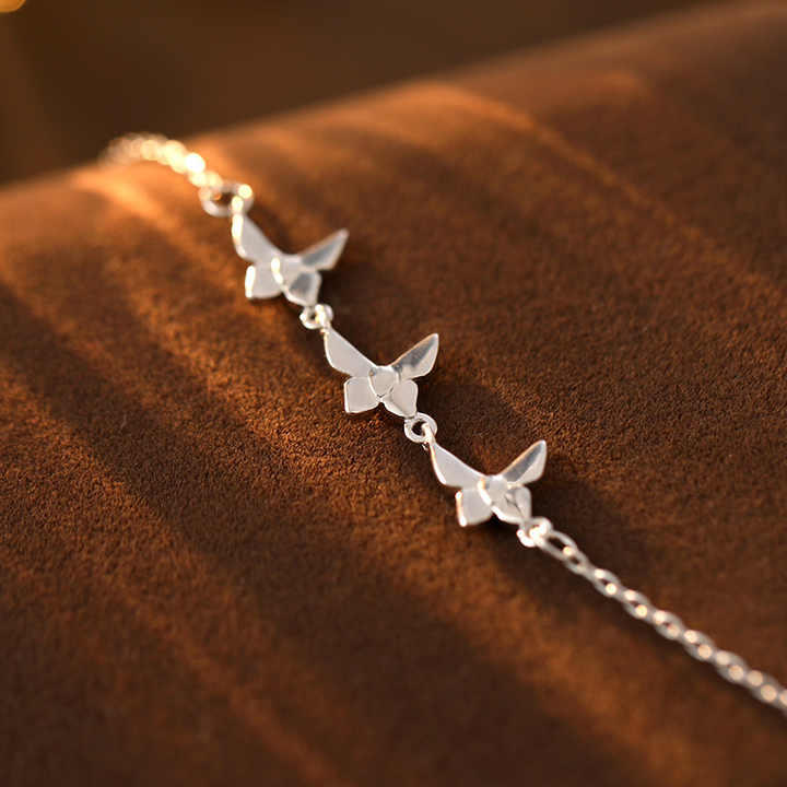 925 Sterling Silver Butterfly Bracelet – Vintage Elegance