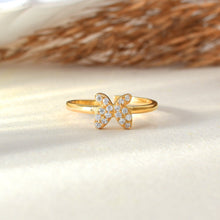 Load image into Gallery viewer, Gold Plated Silver Butterfly Ring for Her
